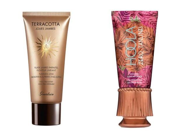 Terracotta Jolie Jambes de Guerlain (59,90 euros). Hoola Zero Tan Lines de Benefit (35 euros).