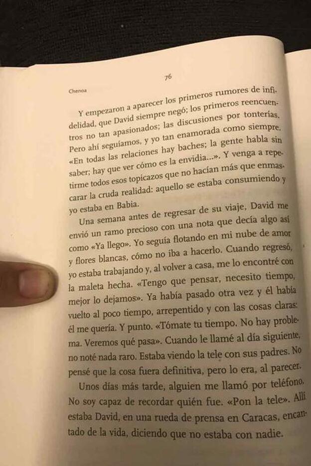 Se filtran las páginas de la biografía de Chenoa donde narra su ruptura con Bisbal