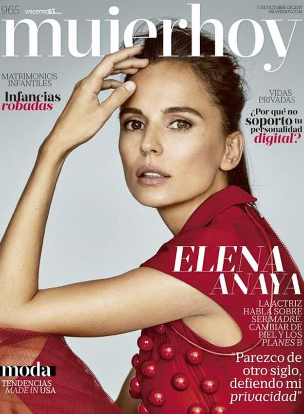 La edad dorada de Elena Anaya en la portada de Mujerhoy