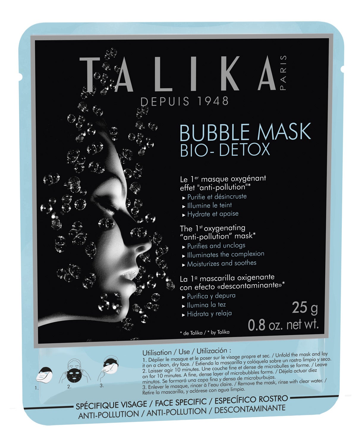 Cosméticos para urbanitas: Mascarilla de burbujas Bio-Detox anti-polución de Talika