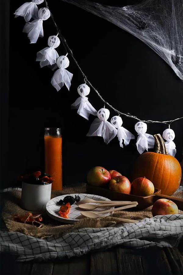 Ideas de decoración para Halloween: fantasmas