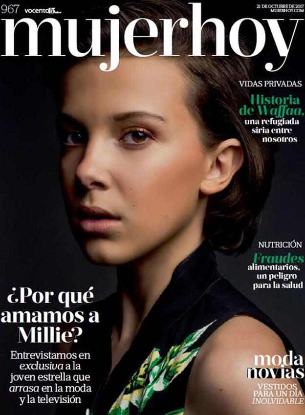 Millie Bobby Brown, osada juventud en la portada de Mujerhoy