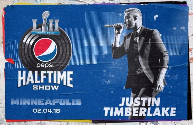 Justin Timberlake actuará en la Super Bowl 2018
