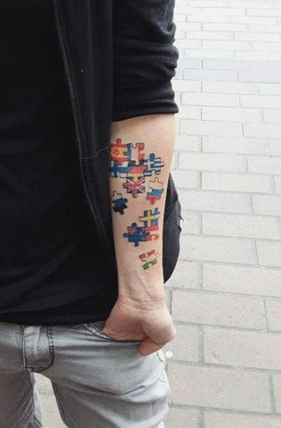 Tatuajes para viajeros: puzzle