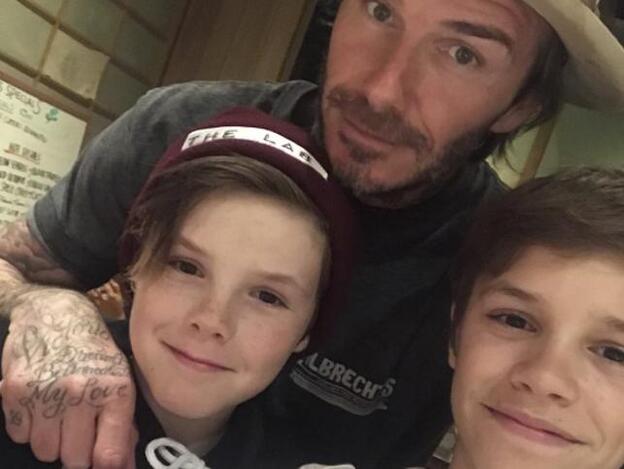 Los hijos de Beckham, embajadores de un equipo de niños con parálisis cerebral