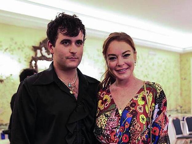 El diseñador Alejandro Palomo y Lindsay Lohan