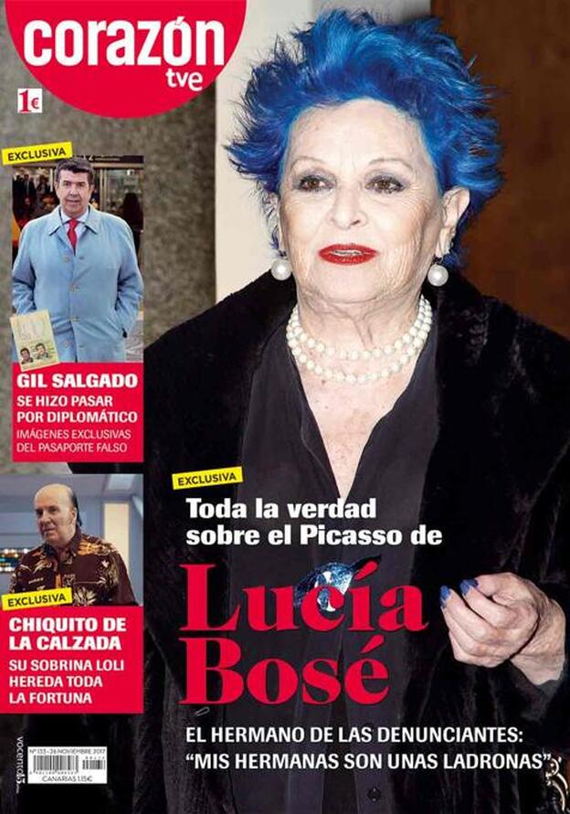 Toda la verdad sobre el Picasso de Lucía Bosé, portada de 'Corazón'