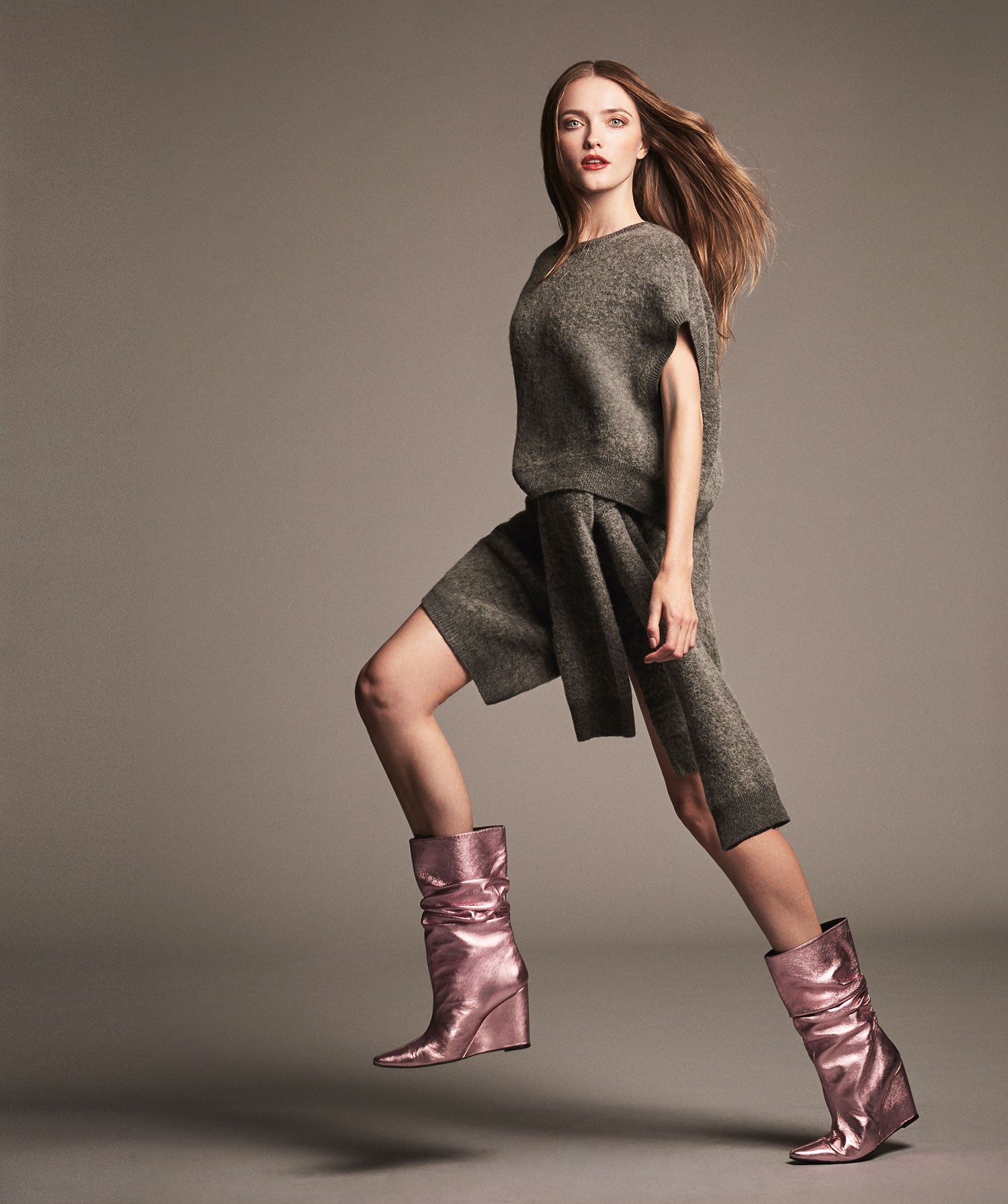 Tendencias de invierno: gris, hueso y malva