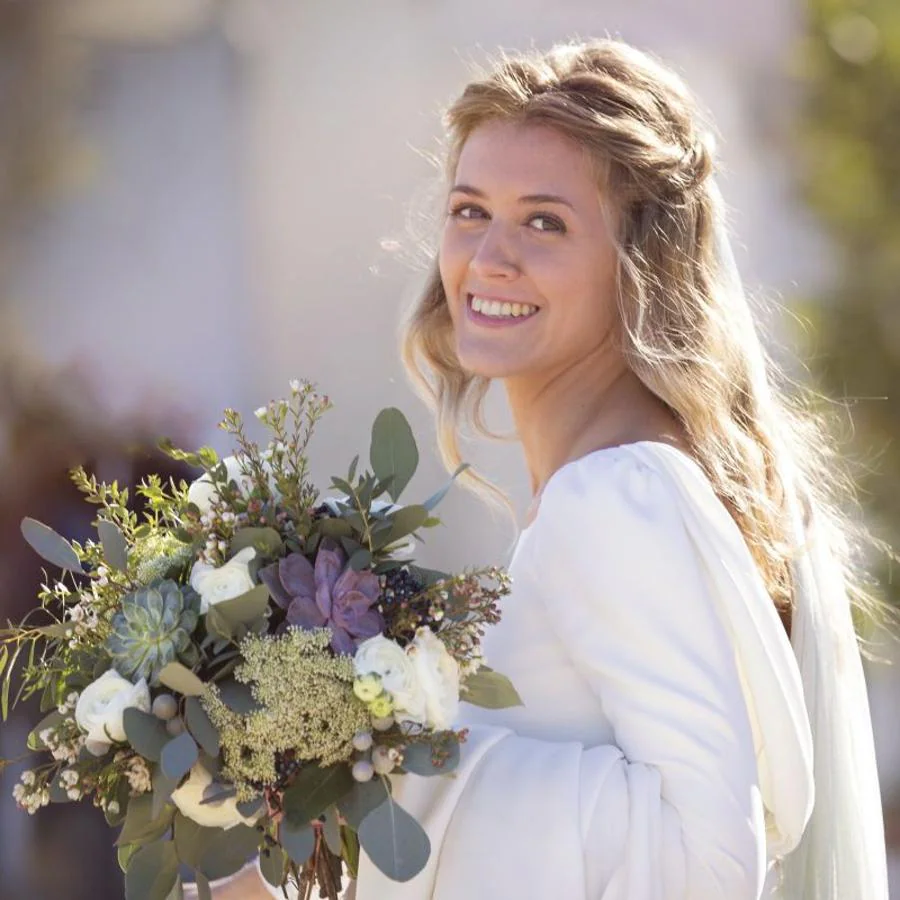 Ideas para elegir el ramo de novia de tu boda: en verde y blanco