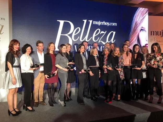 Foto de familia de los ganadores de Premios Belleza./JESÚS GARCÍA