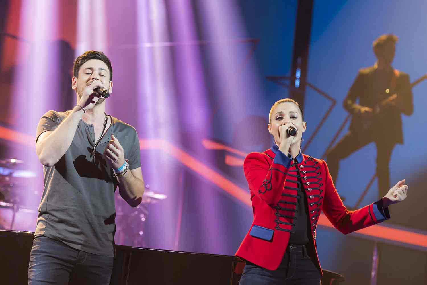 Cepeda y Miriam en la gala 5 de 'OT 17'