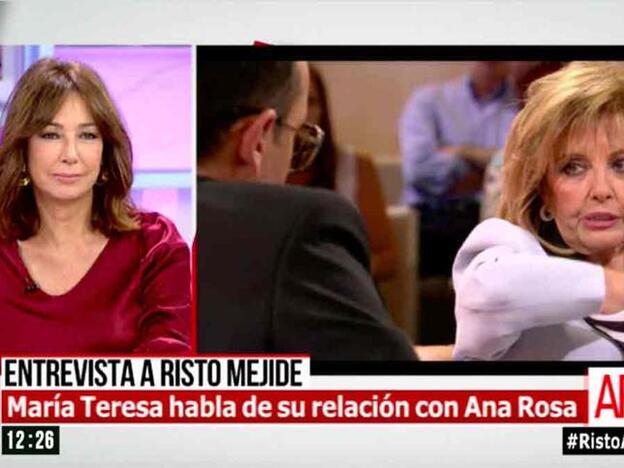 Ana Rosa Quintana contesta al dardo de María Teresa Campos