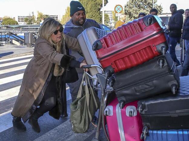 Las Campos ponen rumbo a Nueva York cargadas de maletas