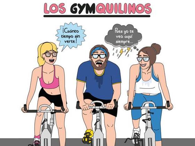 SoPESAS seriamente que duerman en la sala de musculación del gimnasio... #paraimperfectas/Guión: Lucía Taboada Ilustraciones: Raquel Córcoles