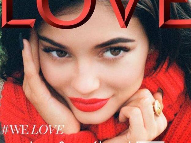 Kylie Jenner en la portada de la revista "Love"./INSTAGRAM
