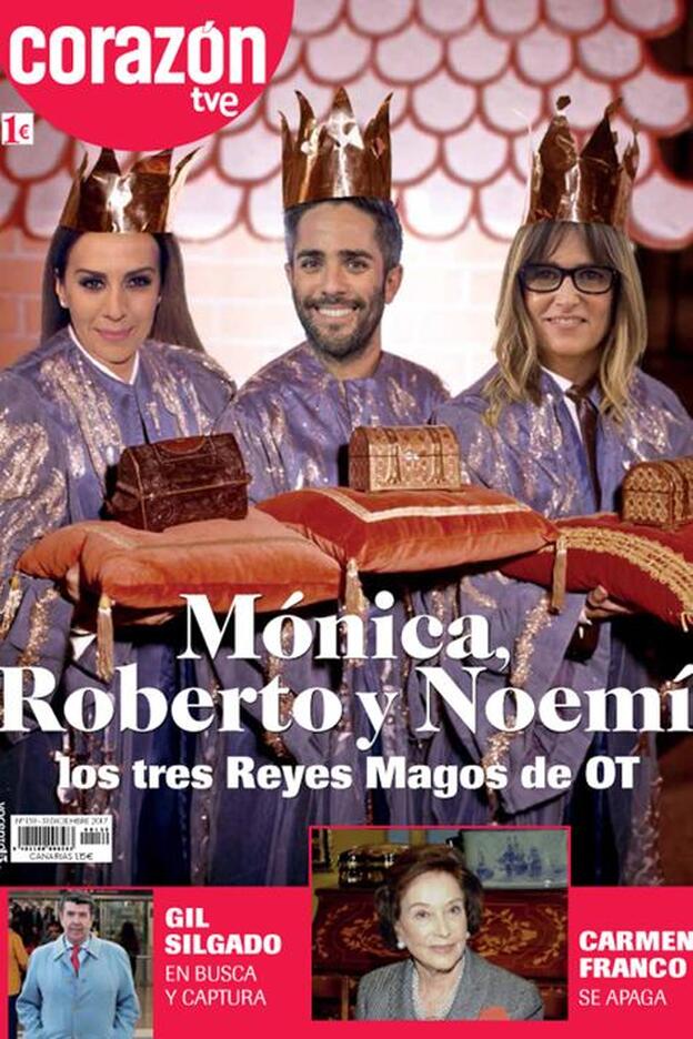 Los tres Reyes Magos de 'Operación Triunfo', portada de 'Corazón'