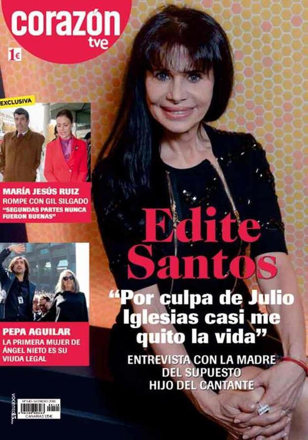 María Edite Santos habla de lo mal que lo pasó con Julio Iglesias, en la portada de Corazón