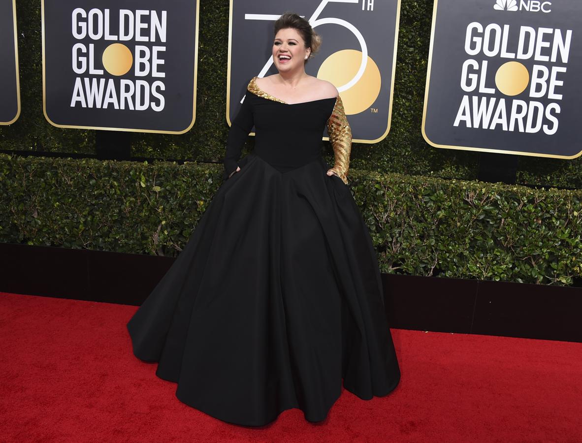 Alfombra roja de los Globos de Oro 2018: el vestido de Kelly Clarkson