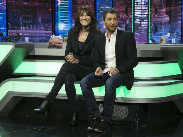 El corte de Carla Bruni a Pablo Motos