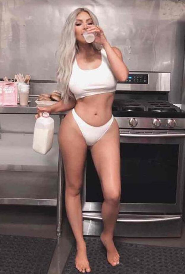 Cuestionan a Kim Kardashian como madre por su última foto en Instagram