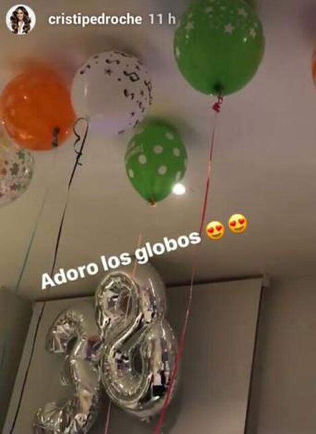 'Stories' que compartía Cristina Pedroche durante la celebración.