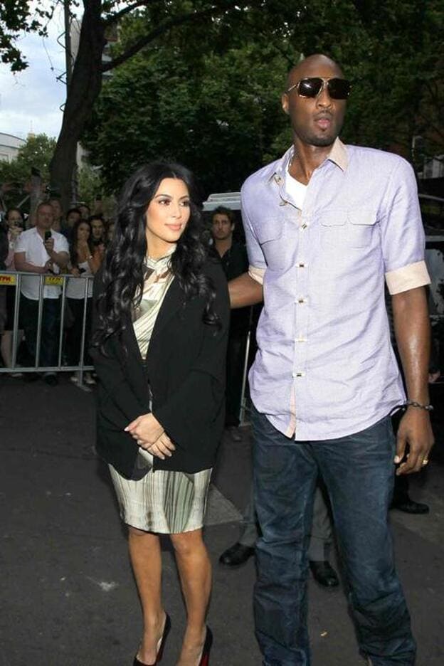 Lamar Odom y Kim Kardashian en una imagen de 2011./gtres.