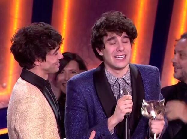 Premios Feroz 2018. Javi Calvo y su mensaje para que los gays no tengan miedo que acabó en lágrimas