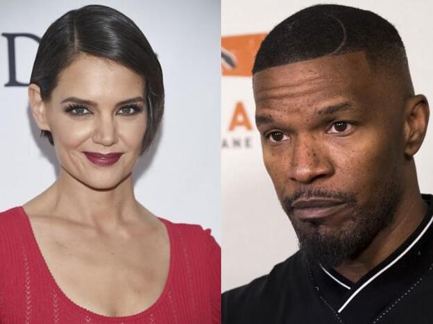 Así de enamorados se dejaron ver Katie Holmes y Jamie Foxx en los Grammy