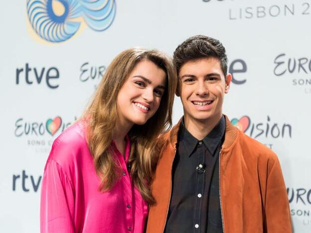 Amaia y Alfred no confirman beso para Eurovisión./Tve