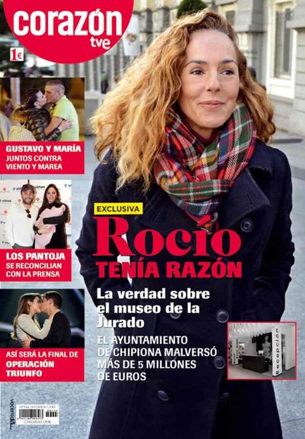 Toda la verdad sobre el museo de Rocío Jurado en Chipiona, portada de 'Corazón'