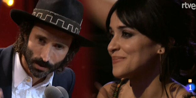 Premios Goya 2018: la dedicatoria de Leiva a Macarena García: "Te quiero"