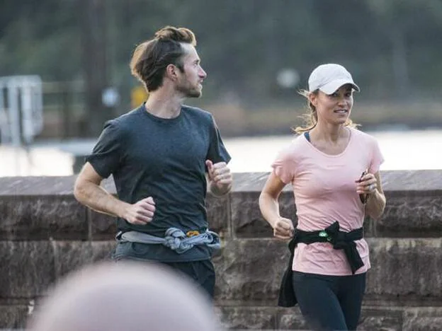 Pippa Middleton y James Matthew, practicando running./GTRES
