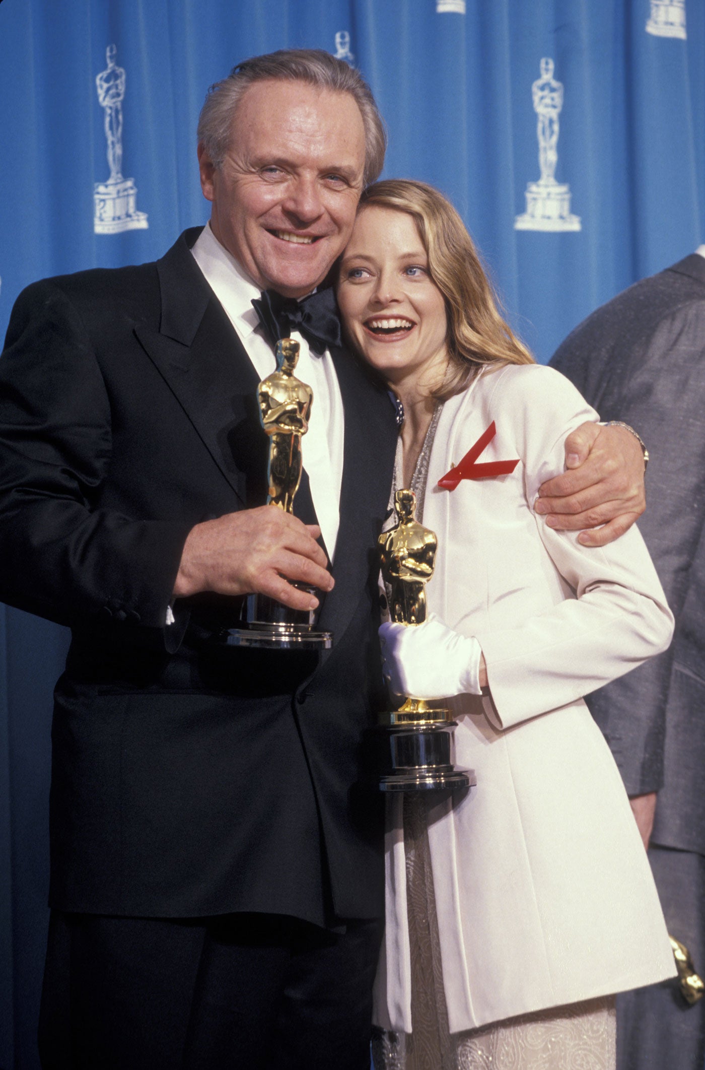 Las mejores sonrisas de la historia de los Oscar: Anthony Hopkins y Jodie Foster