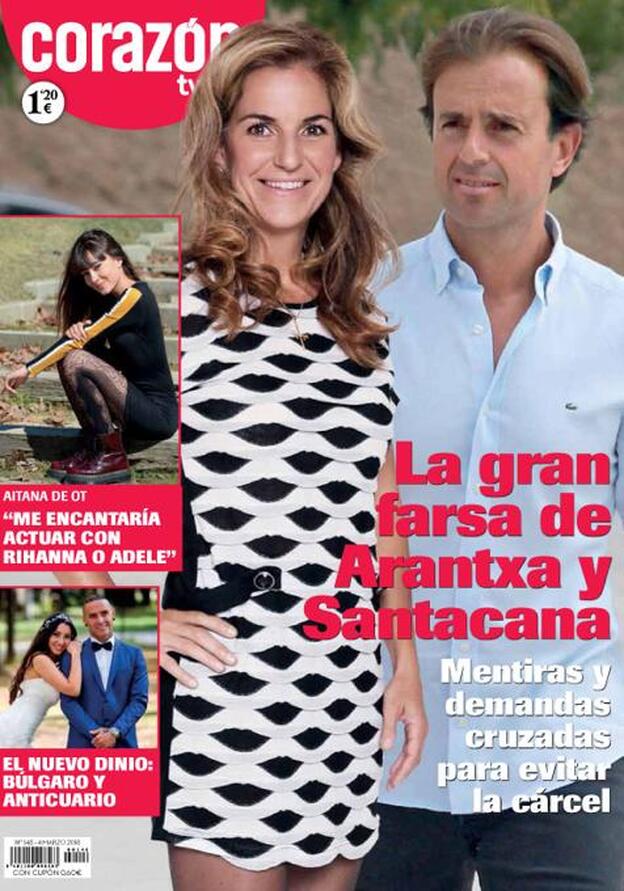 La farsa de Arantxa Sánchez Vicario y Josep Santacana, portada de 'Corazón'
