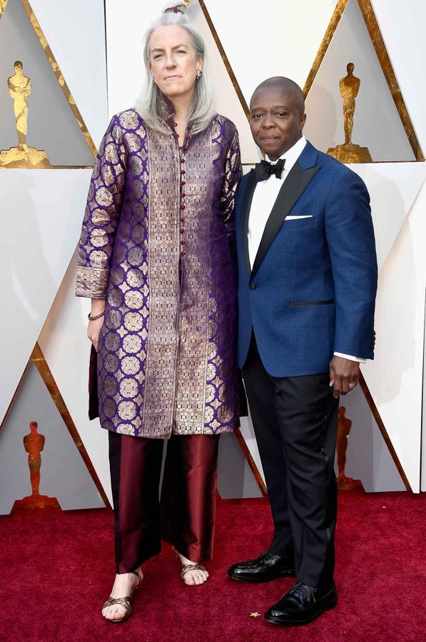 Parejas en la alfombra roja de los Premios Oscar 2018: Joslyn Barnes y Yance Ford