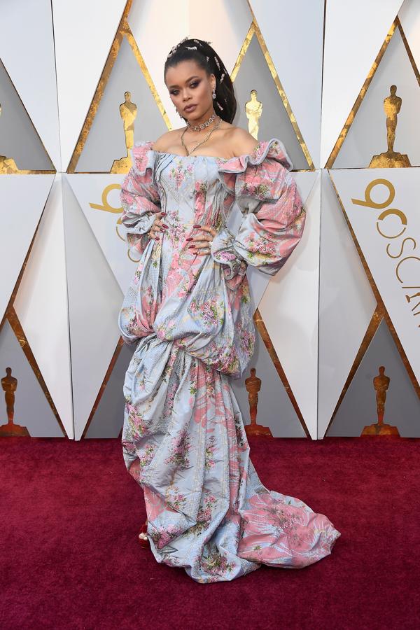 Premios Oscar 2018: Andra Day, en la alfombra roja