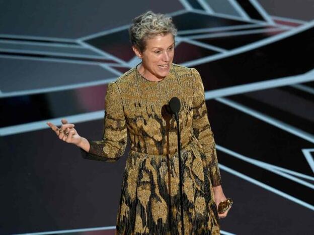 Premios Oscar 2018: Frances McDormand manda ponerse en pie a todas las mujeres de Hollywood