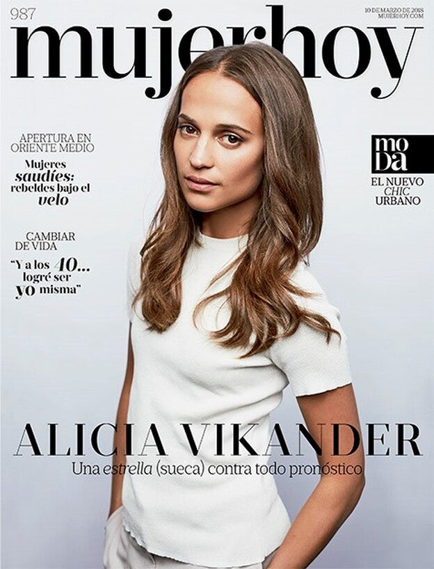 Alicia Vikander, el feminismo en la portada de Mujerhoy