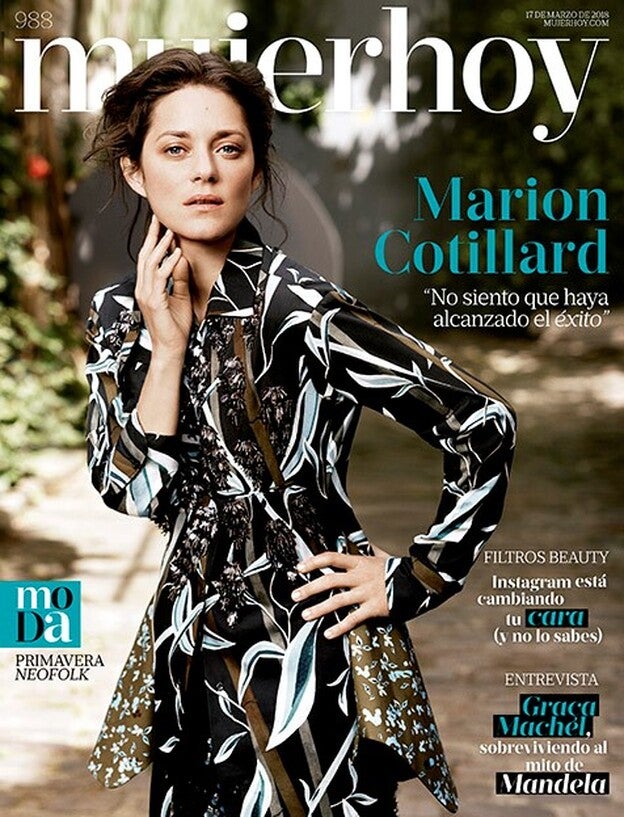 Marion Cotillard, naturalidad en la portada de Mujerhoy