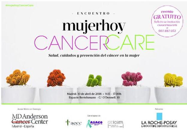 Cartel del evento Cancer Care, de Mujerhoy./D.R.