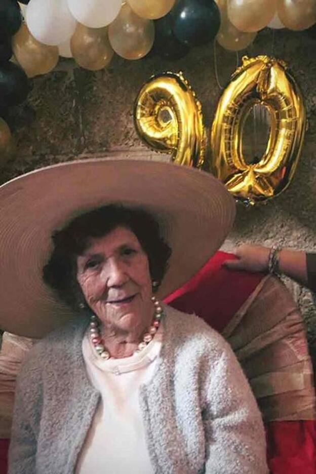 Lola, madre de Paz Padilla, en su 90 cumpleaños./instagram.