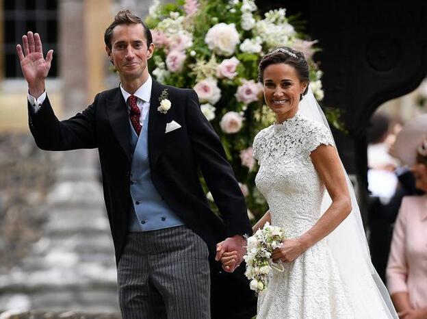 Pippa Middleton y James Matthews el día de su boda./cordon press.