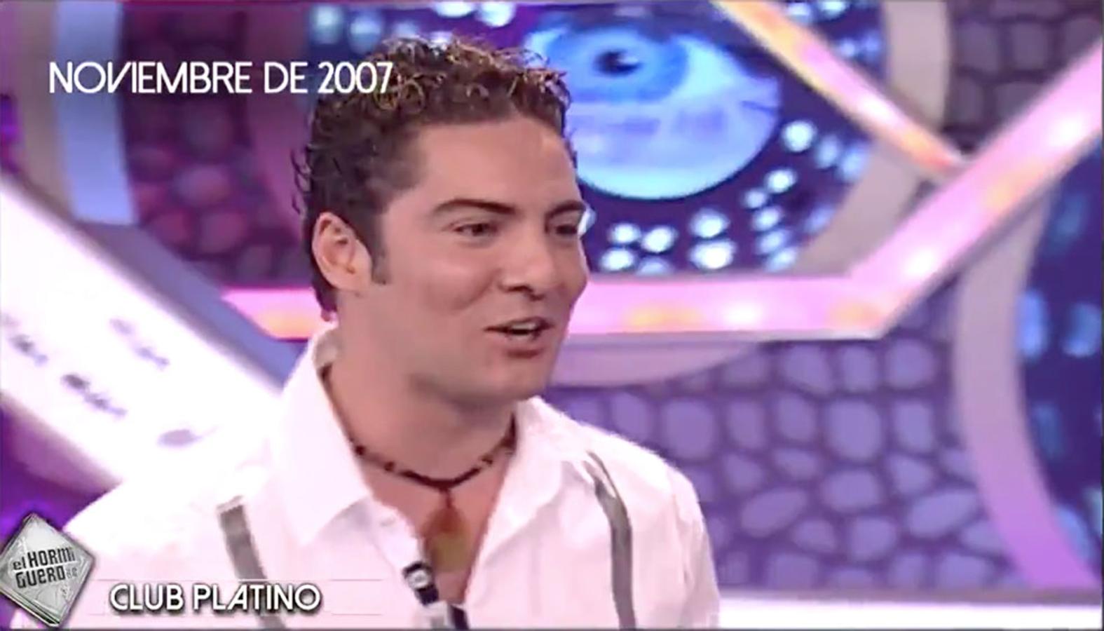 David Bisbal en 'El Hormiguero' en 2007