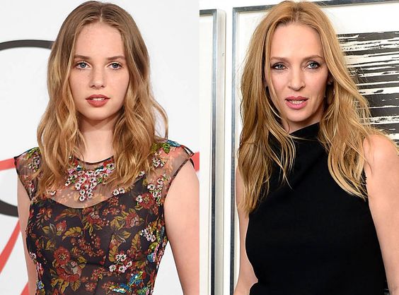 Famosas que se parecen a sus madres: Uma Thurman y Maya