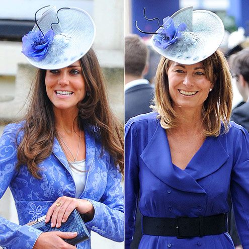 Famosas que se parecen a sus madres: Kate y Carole Middleton