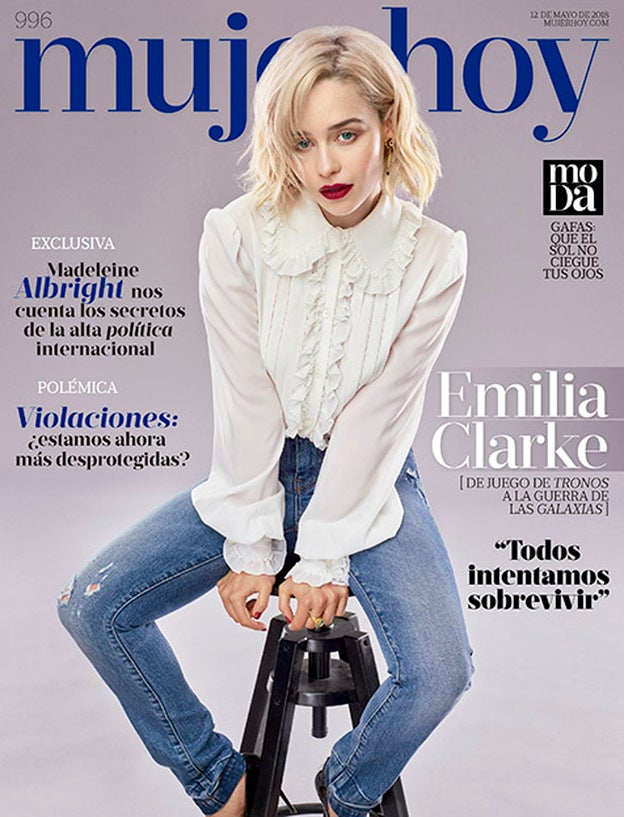 Emilia Clarke, una mujer de otra galaxia en la portada de Mujerhoy