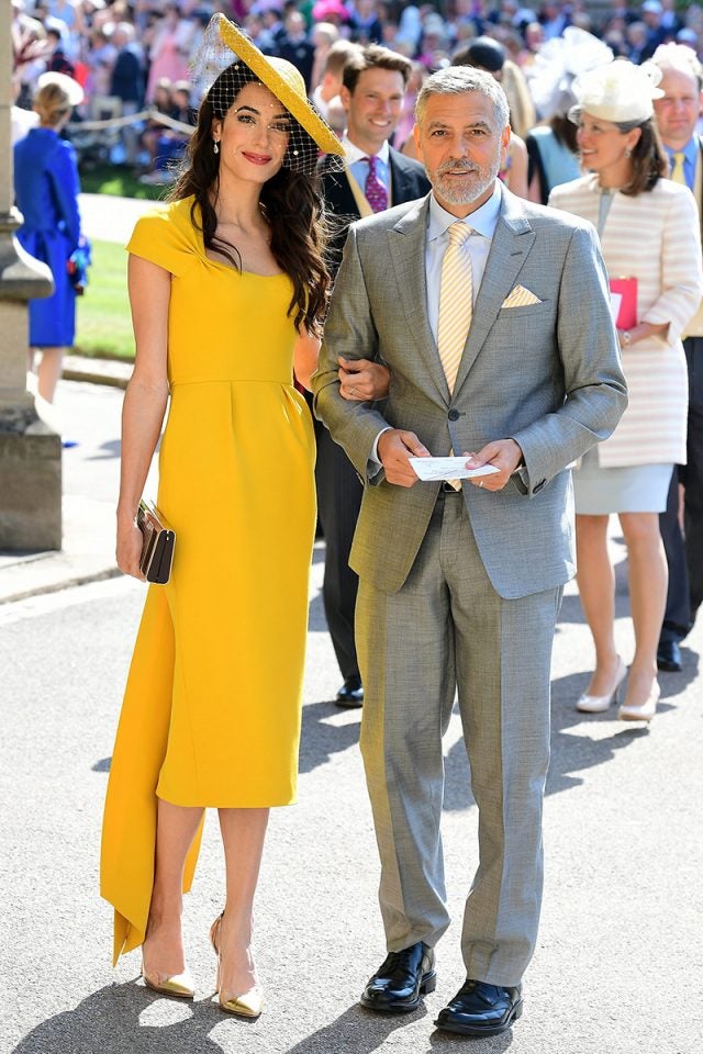 Las mejores vestidas de la boda de Meghan: Amal Clooney