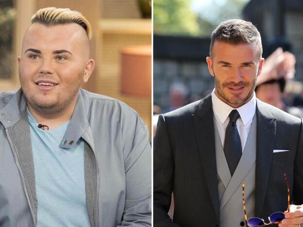 Un joven se gasta 25 dólares para parecerse a David Beckham con dudoso resultado