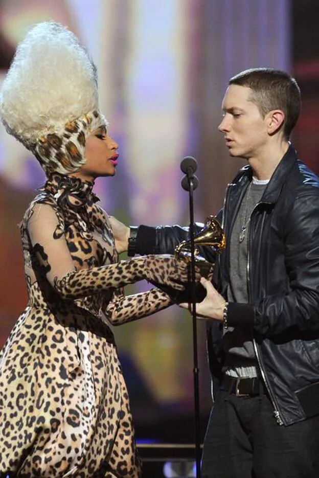 Nicki Minaj y Eminem han colaborado en diversas ocasiones./getty