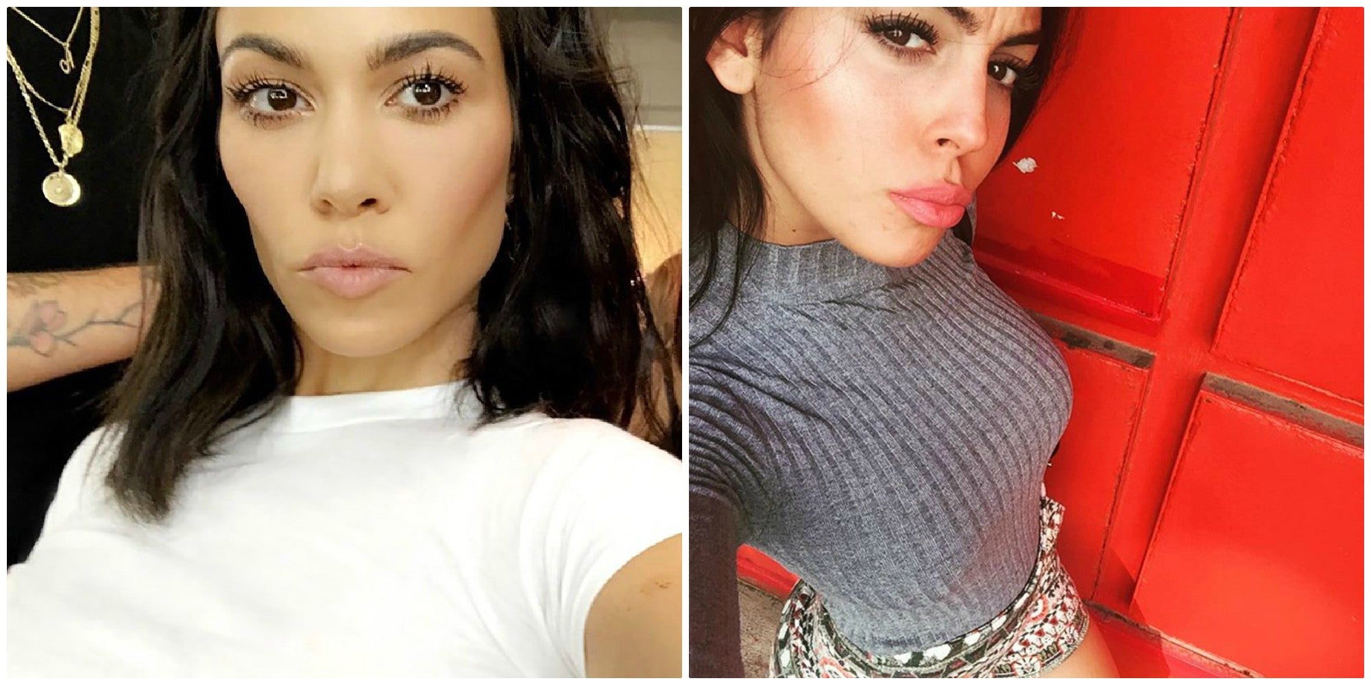 Georgina Rodríguez y Kourtney Kardashian, gemelas de Instagram